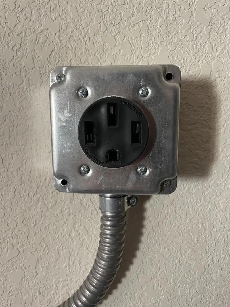 NEMA 14-50 outlet installed for Electrical Panel Upgrade in Naperville