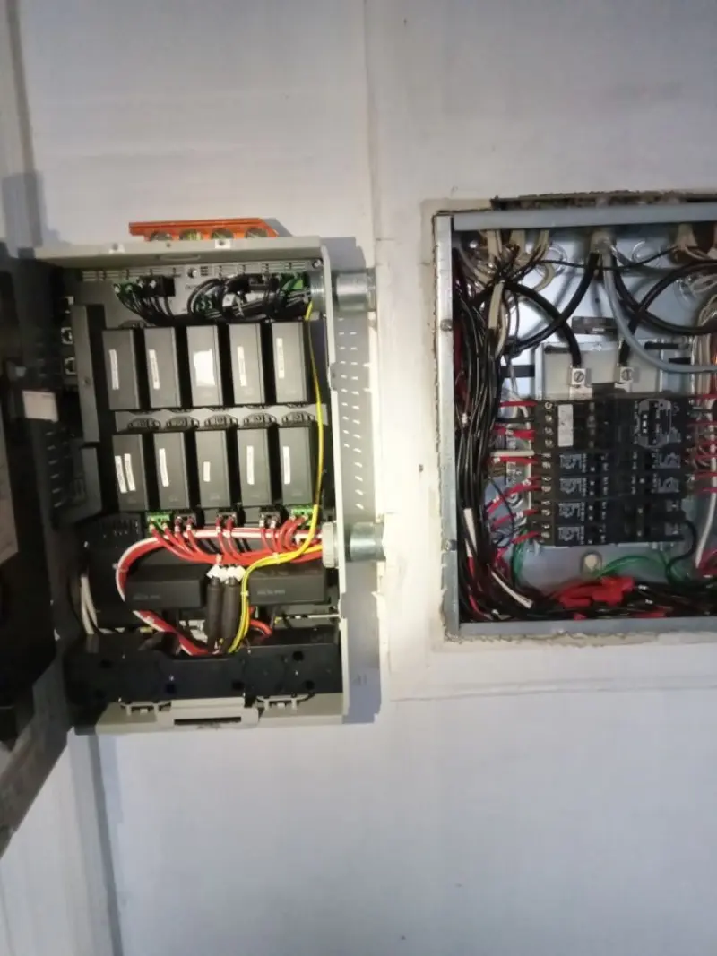 Electrical panel upgrade completed for Security Camera Wiring in Naperville